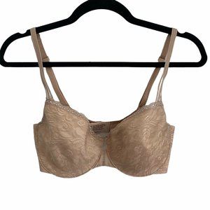 Soma 32DD Bra Enticing Lift Balconette Nude Beige